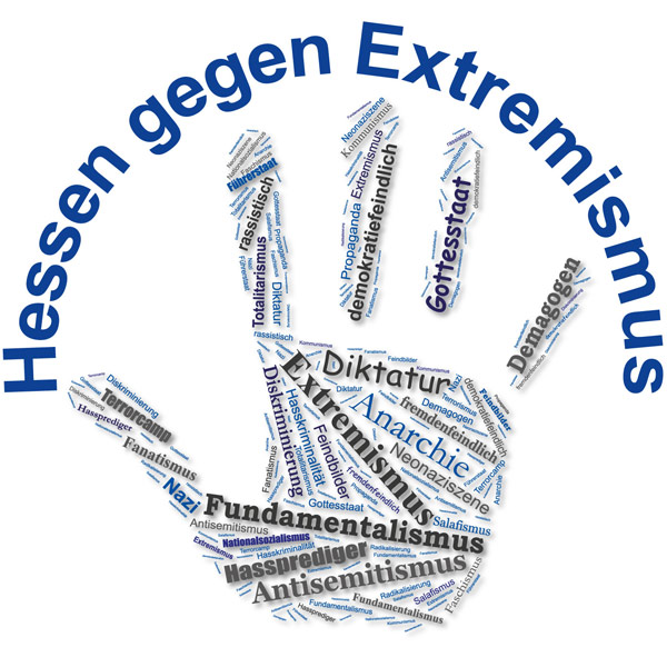 Hessen gegen Extremismus Vektor