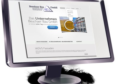 Website für eine Baufirma