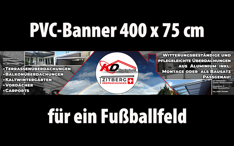 Banner-Fußballfeld