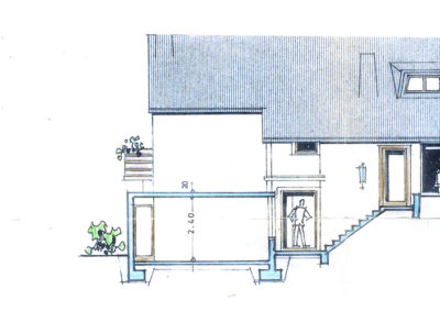 Haus Ansicht Straße Eingang